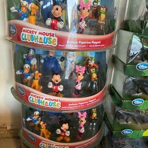 3 boxes of Mickey figurines
